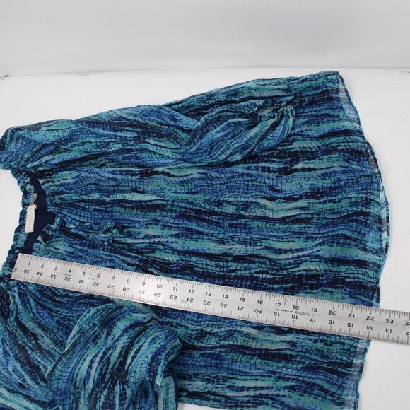 Ramy Brook Top Womens Small Silk Blouse Off the‎ Shoulder Long Sleeve lined tie - Picture 6 of 15